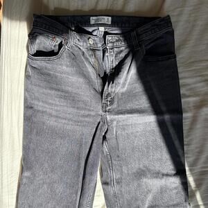 Abercrombie & Fitch Women's Black and Grey Jeans